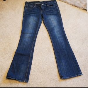 Express stretch bootcut jeans 8r. Worn once!